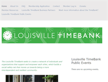 Tablet Screenshot of louisvilletimebank.org